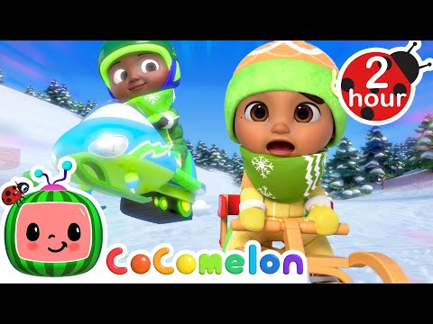 Nina vs Cody - Snow Race Song! | Sing Along with Nina | CoComelon Nursery Rhymes &amp; Kids Songs