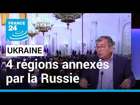 Annexion des r&eacute;gions ukrainiennes : &quot;ils seront nos citoyens pour toujours&quot; affirme Poutine