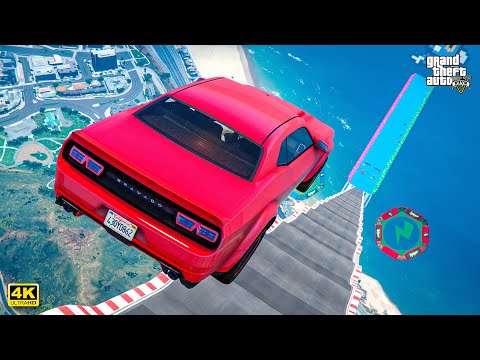 GTA 5 MEGA RAMP with Ultra Realistic Ray Tracing Graphics | GTA 5 No Copyright Gameplay | 4K 60fps