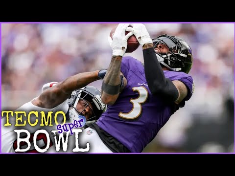 NFL Houston Texans vs Baltimore Ravens | Tecmo Super Bowl