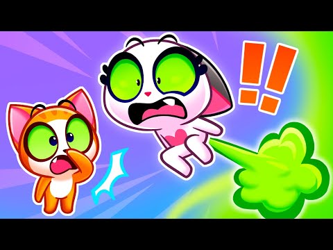 Why Do Whe Burp And Fart?!💩 Healthy Habits For Kids || Purr-Purr Stories