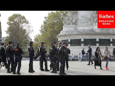 Security Measures Are Increased In Paris, France, After Government Ban On Pro-Palestinian Protests