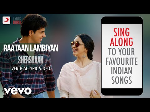 Raatan Lambiyan - Official Lyric Video | Shershaah