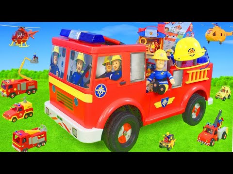 Different Sized Fireman Vehicles