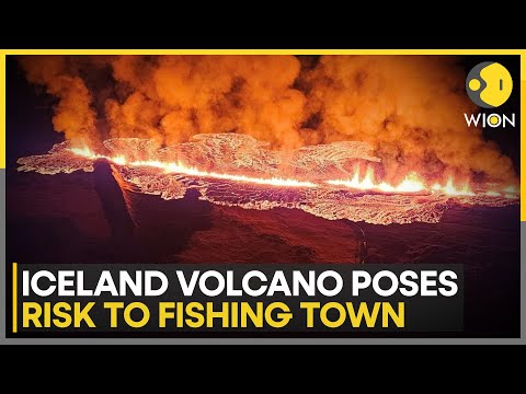 Volcano erupts in Southwest Iceland, flowing lava reaches fishing town | WION