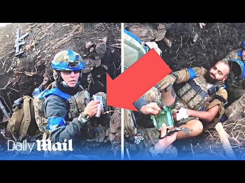 Female Ukrainian battle medic fights Russians and saves lives in brutal trench warfare