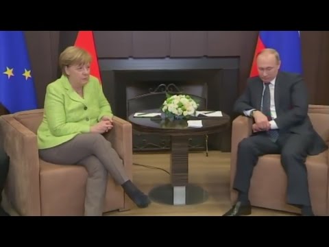 Zu Gast bei Wladimir Putin: Angela Merkel spricht von intensivem Treffen