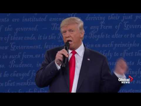 Presidential debate: Trump attacks Bill Clinton for alleged abuse to women