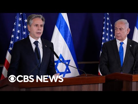 Secretary Antony Blinken, Israeli Prime Minister Netanyahu address war with Hamas | full video