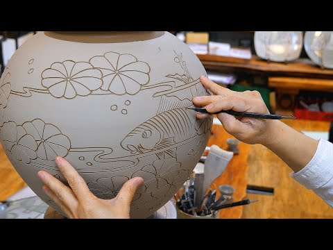 amazing! The process of making Korean traditional pottery. Master of Korean pottery.