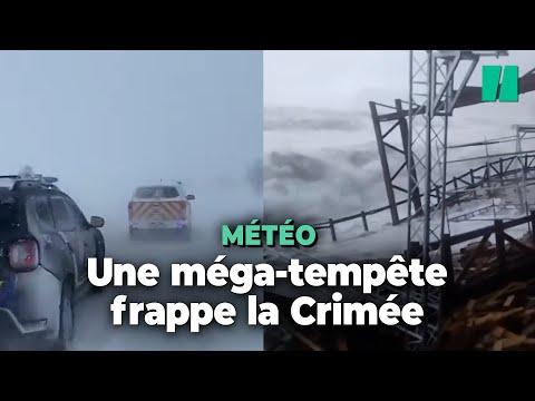 En Russie, la &amp;laquo; temp&amp;ecirc;te du si&amp;egrave;cle &amp;raquo; et ses vagues g&amp;eacute;antes frappent le sud du pays et l&amp;rsquo;Ukraine