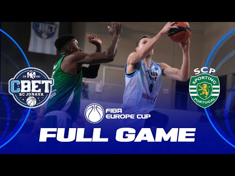 Jonava CBet v Sporting CP | Full Basketball Game | FIBA Europe Cup 2023-24