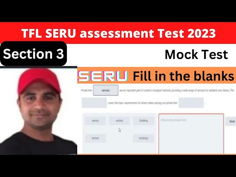 SERU assessment TFL | Section -3 Fill in the Blanks , SERU TFL Mock Test ,TFL SERU test |  seru mock