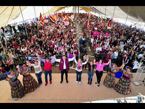 Encuentro con militantes y simpatizantes de Morena en Tehuac&aacute;n, Puebla.