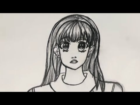 How to draw a anime character girl👩 ||step by step || for beginners