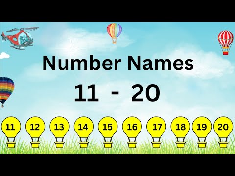 Number Names 11 to 20 | Number names 11 - 20 | Number Spelling | Skilled Sprout