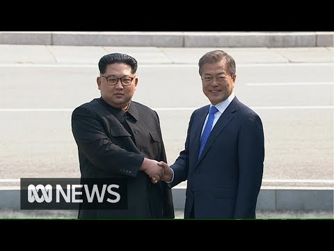 Kim Jong-un crosses border into South Korea for historic peace talks | ABC News