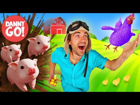 &amp;ldquo;Pigs on the Loose!&amp;rdquo; ? Farm Animal Adventure | Floor is Lava Game | Danny Go! Dance Songs for Kids