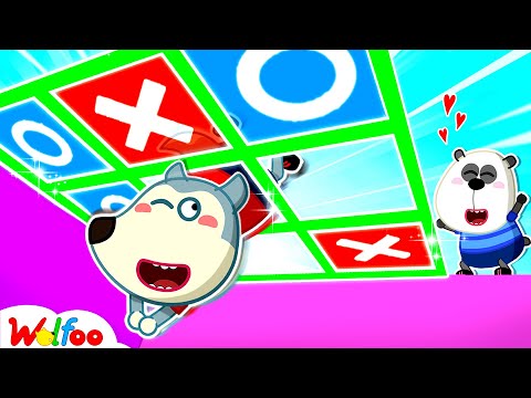 The TIC TAC TOE Drop Challenge with Wolfoo! - Fun Playtime for Kids 🤩 Wolfoo Kids Cartoon