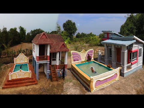 Top 2 Build, Butterfly Swimming Pool, Modern House, Modern Style 2-Storey House,Modern Swimming Pool