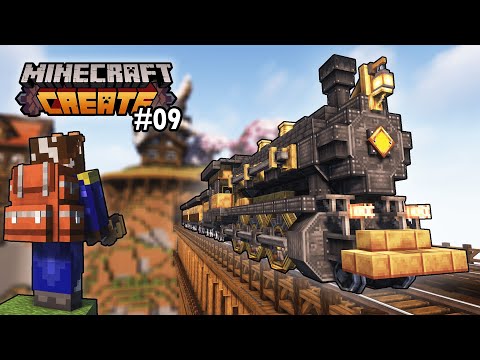 J'ai Construit un Train ULTRA R&eacute;aliste pour ma Survie | Minecraft Create 1.20