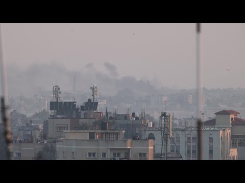 Smoke rises in Khan Yunis during ongoing Israel-Hamas war | AFP