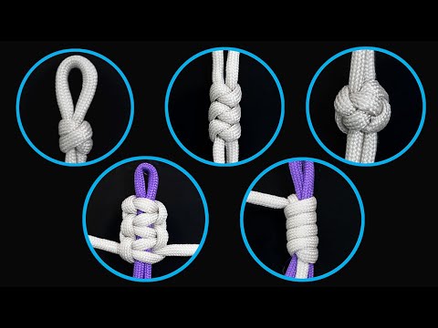 Basic knots to make paracord bracelets.