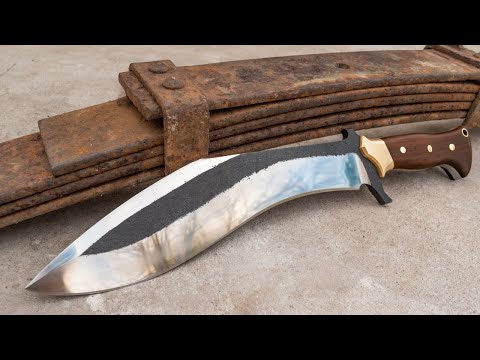 Making a Kukri Knife from a Truck Leaf Spring