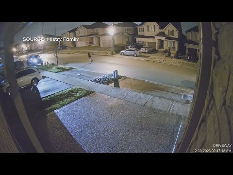 Security video captures theft of a truck from Kitchener, Ont. driveway