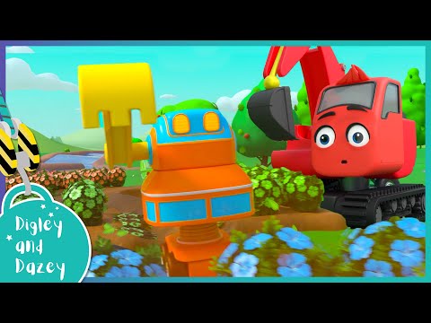 🚧 Robot Digger Returns 🚜 | NEW EPISODES | DIGLEY AND DAZEY | Construction Truck Cartoons for Kids