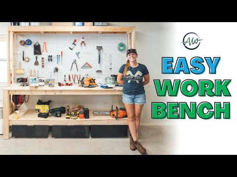 How To Build A Workbench For Your Garage | Easy 2x4 DIY!