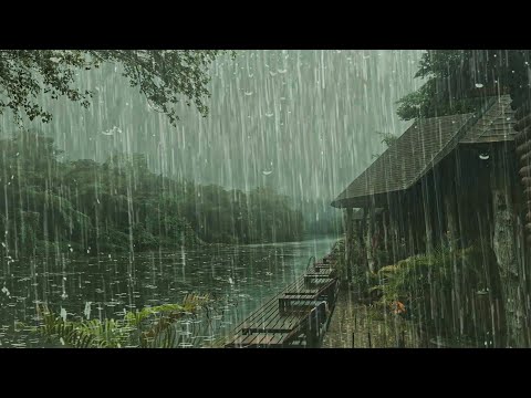 Relaxing Rain for a Good Night's Sleep 🌧 The Sound of Rain Falling Asleep in 2 Minutes, ASMR, Relax