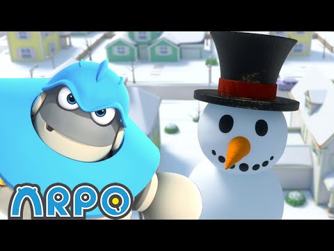 ARPO VS EVIL Snowman! | ARPO | Educational Kids Videos | Moonbug Kids