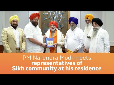 PM Narendra Modi meets representatives of Sikh community at his residence | PMO