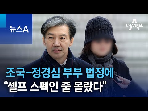 조국-정경심 부부 법정에&hellip;&ldquo;셀프 스펙인 줄 몰랐다&rdquo; | 뉴스A