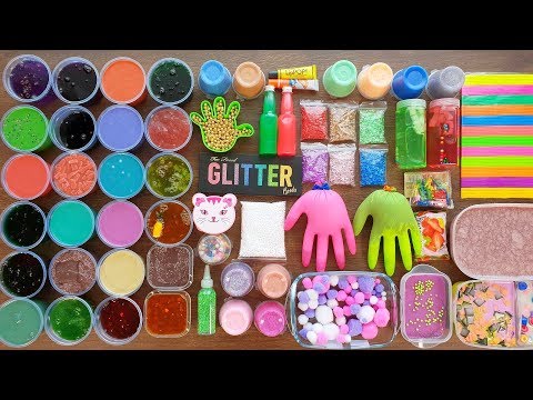 Mixing Old Slime with Slushie Beads and More Stuff - Izabela Stress Slime Smoothie