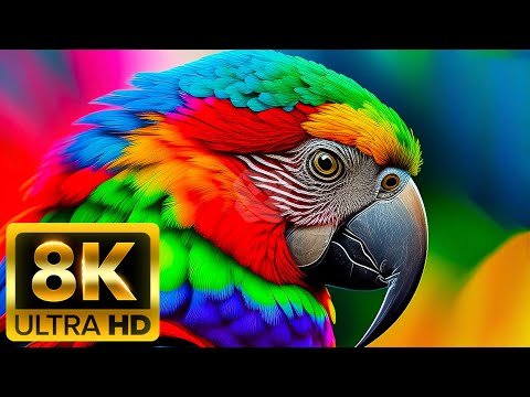 ANIMALS LOVELY MOMENTS - 8K (60FPS) ULTRA HD - With Relaxing Music (Colorfully Dynamic)
