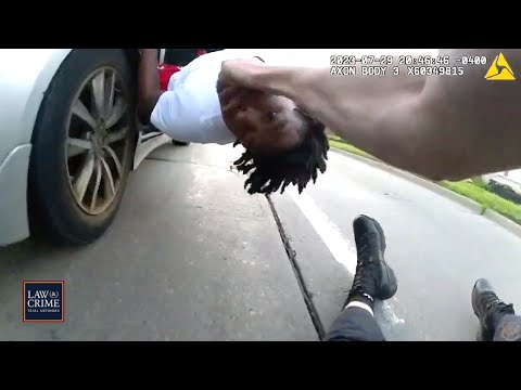 Bodycam: Getaway Driver Drags Cop After Teen Suspect Hops in Back Seat During Foot Chase