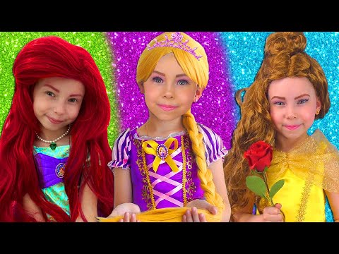 Alice Pretend Play as Disney Princesses - the bedtime&nbsp;stories for kids