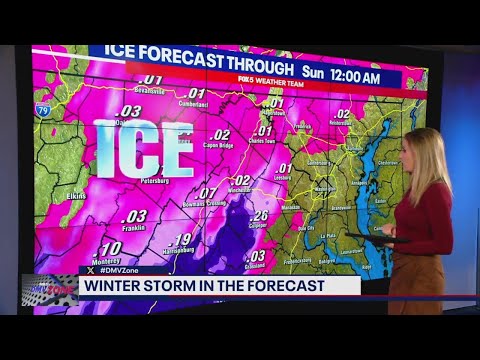 The latest on winter storm and snow this weekend