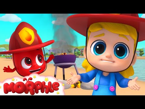 Firefighter Morphle and Mila Find a Fire on the Beach! | Preschool Stories | Morphle Cartoons