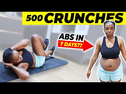 500 CRUNCHES A DAY FOR 7 DAYS, See What Happened to My Belly