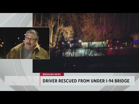 Fishermen find truck driver who had been stuck for days under I-94 bridge