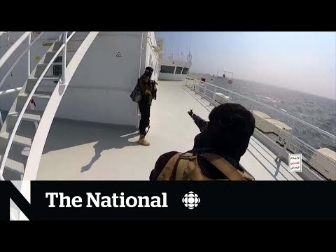 Houthi militias attacking ships in the Red Sea