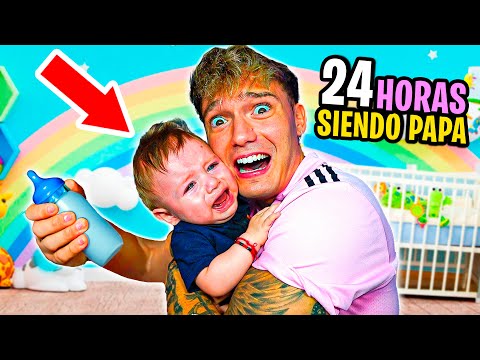 24 HORAS SIENDO PAPA SOLTERO DE UN BEBE!