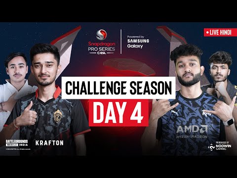 [Hindi] BGMI Challenge Season Day 4 | Snapdragon Pro Series Powered by Samsung Galaxy