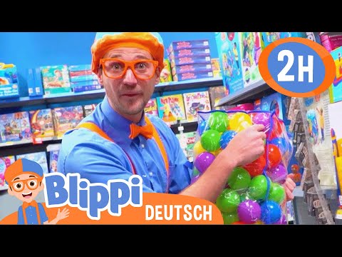 Blippi Deutsch - Blippi lernt Farben im Spielzeugladen | Abenteuer und Videos f&uuml;r Kinder