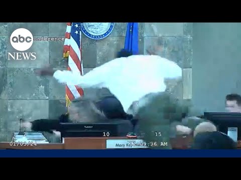 Man attacks Las Vegas judge during court sentencing