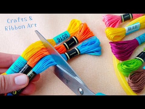 It's so Beautiful !! Superb Craft Idea with Embroidery Floss - DIY Easy Embroidery Floss Dolls