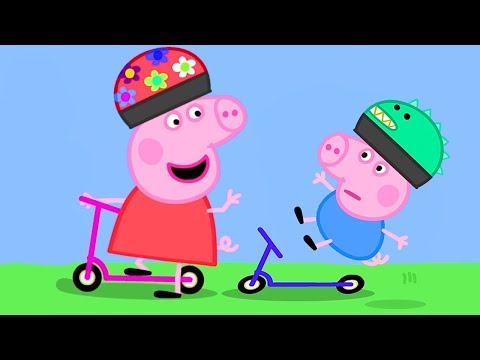 George Learns How to Scooter from Peppa Pig| Peppa Pig Official Family Kids Cartoon